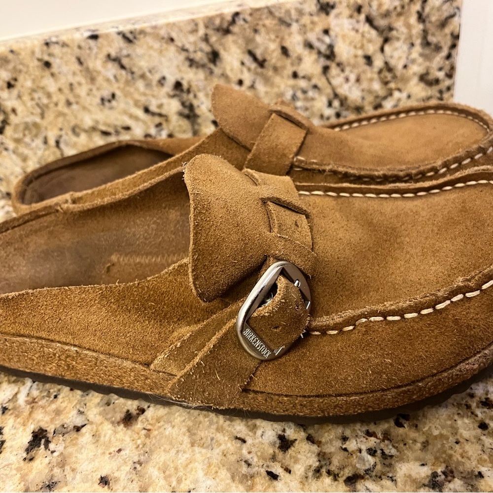 Birkenstock Tan Suede Mules
